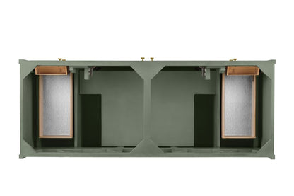James Martin - Chicago 60" Double Vanity, Smokey Celadon, w/ 3 CM Victorian Silver Silestone® Top - 503-V60D-SC-3VSL view 6