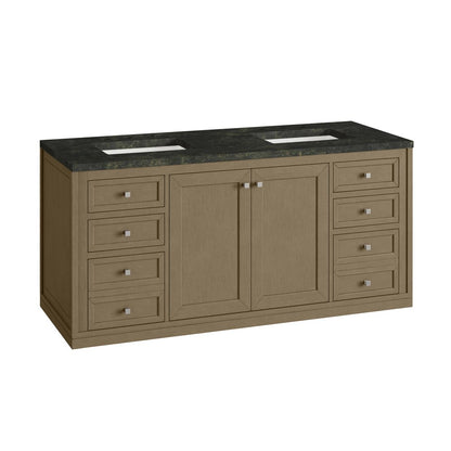 James Martin - Chicago 60" Double Vanity, Walnut Whisper, w/ 3 CM Phantome Eclos Top - 503-V60D-WLW-3PHT view 16
