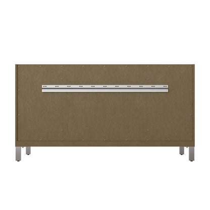 James Martin - Chicago 60" Double Vanity, Walnut Whisper, w/ 3 CM Siberian Silestone Top - 503-V60D-WLW-3SFR view 12