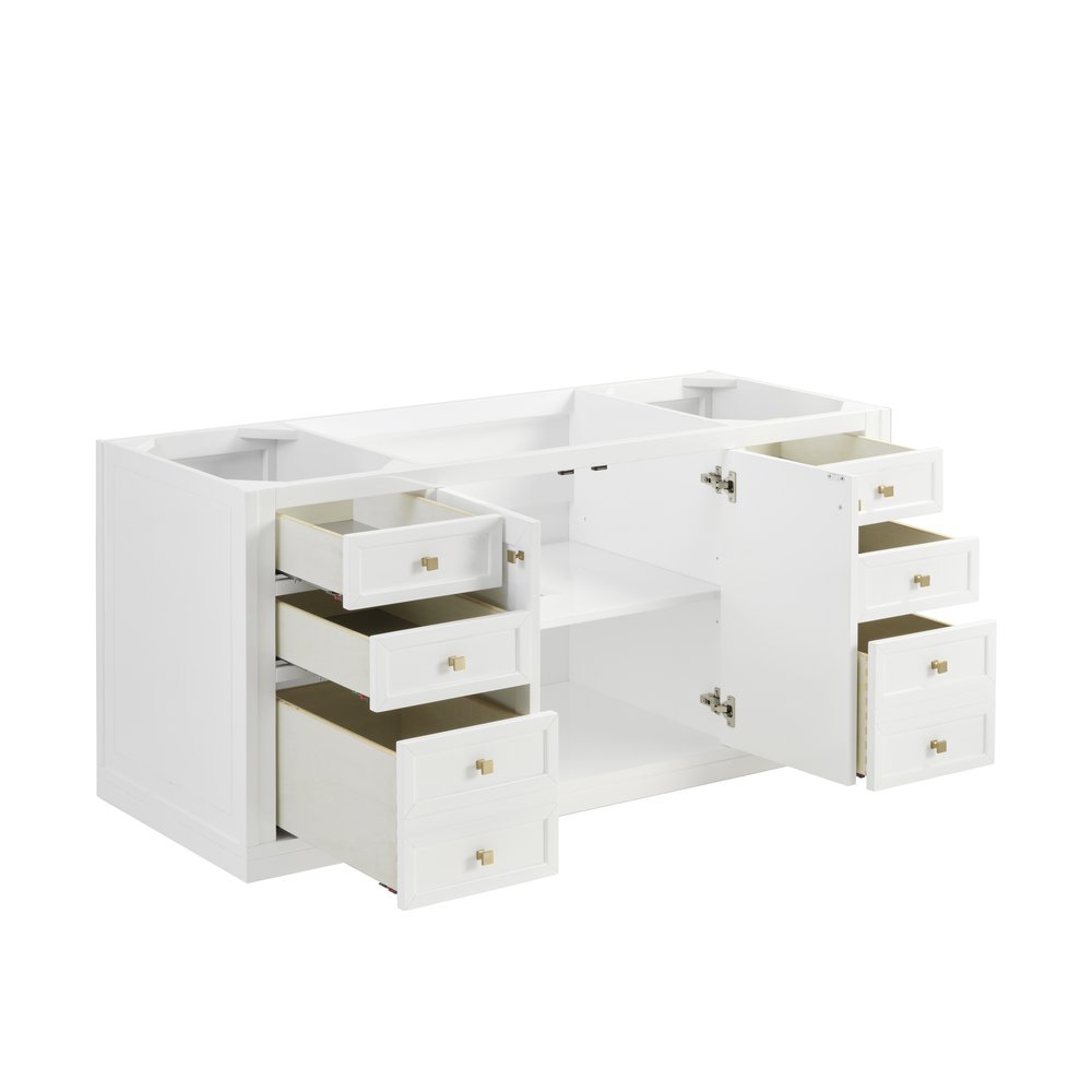 James Martin - Chicago 60" Single Vanity, Glossy White, w/ 3 CM Lime Delight Silestone® Top - 503-V60S-GW-3LDL view 10