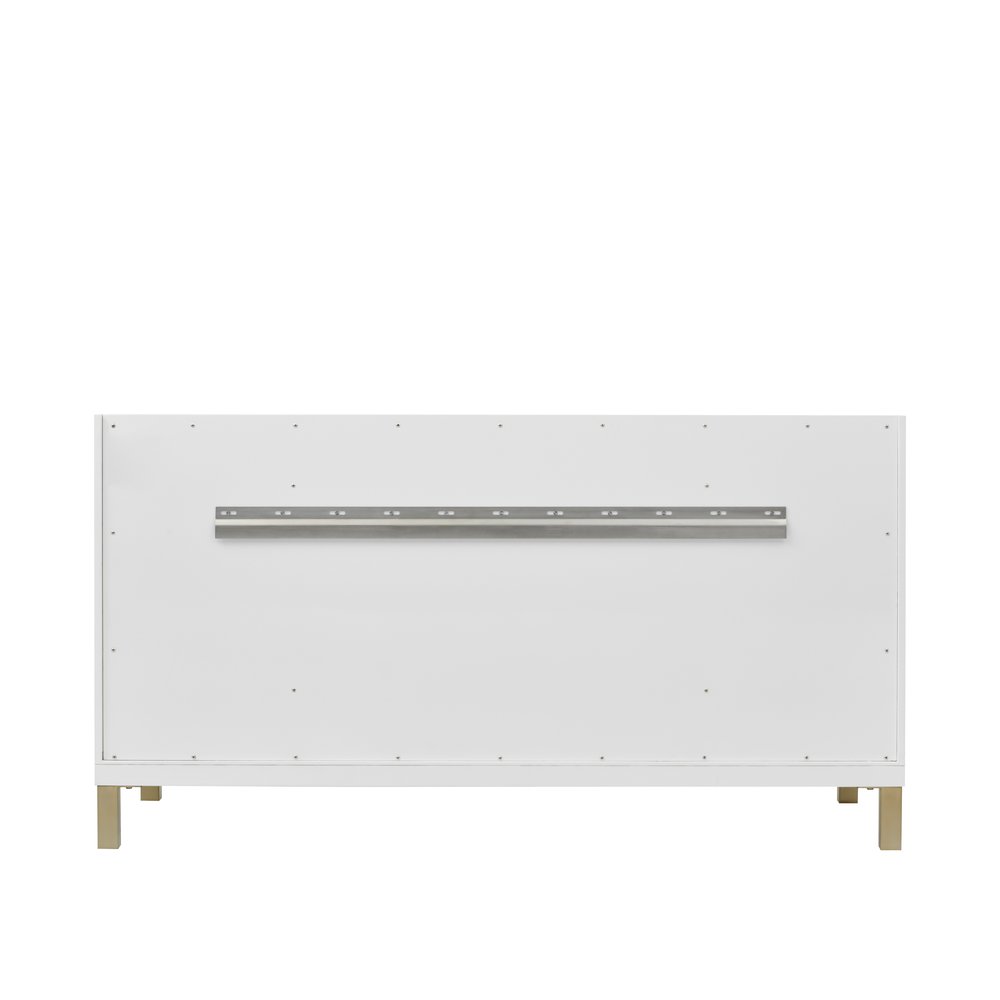 James Martin - Chicago 60" Single Vanity, Glossy White, w/ 3 CM Lime Delight Silestone® Top - 503-V60S-GW-3LDL view 11