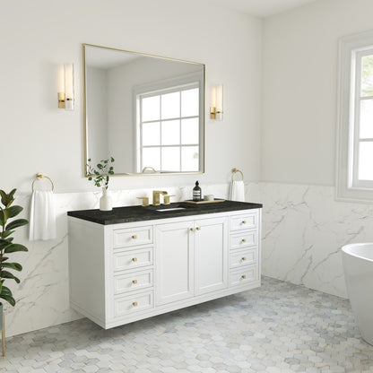 James Martin - Chicago 60" Single Vanity, Glossy White, w/ 3 CM Phantome Eclos Top - 503-V60S-GW-3PHT view 8