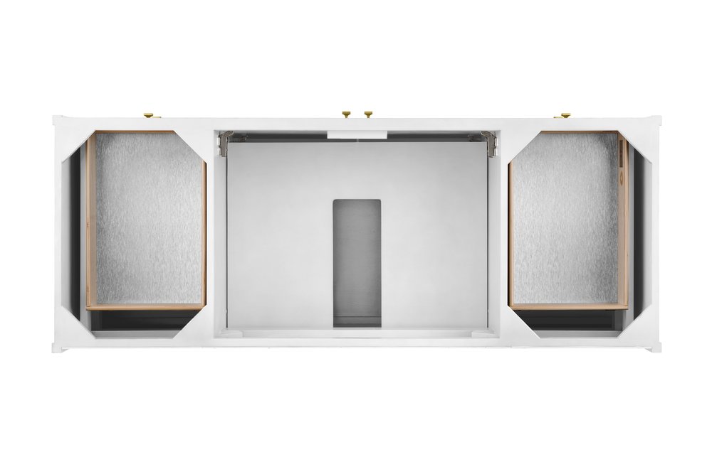 James Martin - Chicago 60" Single Vanity, Glossy White, w/ 3 CM Phantome Eclos Top - 503-V60S-GW-3PHT view 9