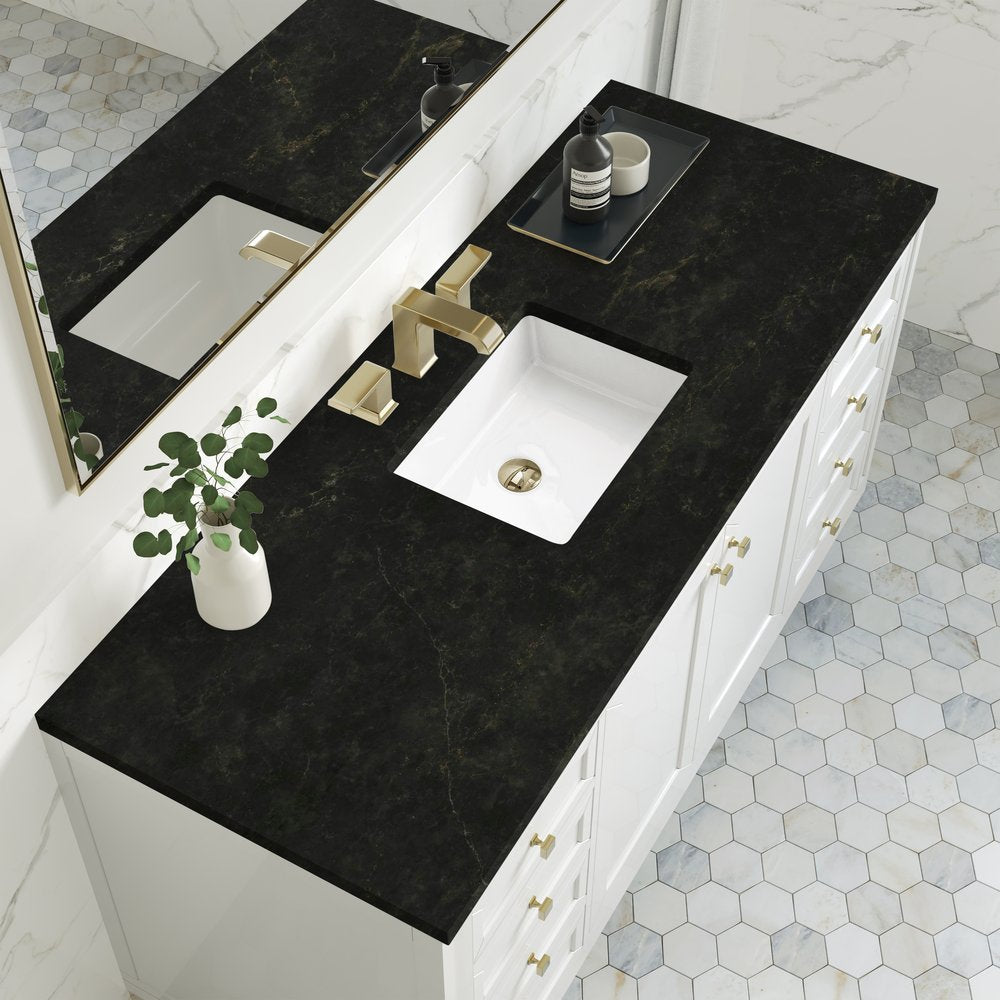 James Martin - Chicago 60" Single Vanity, Glossy White, w/ 3 CM Phantome Eclos Top - 503-V60S-GW-3PHT view 11