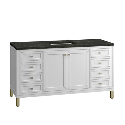 James Martin - Chicago 60" Single Vanity, Glossy White, w/ 3 CM Phantome Eclos Top - 503-V60S-GW-3PHT view 16