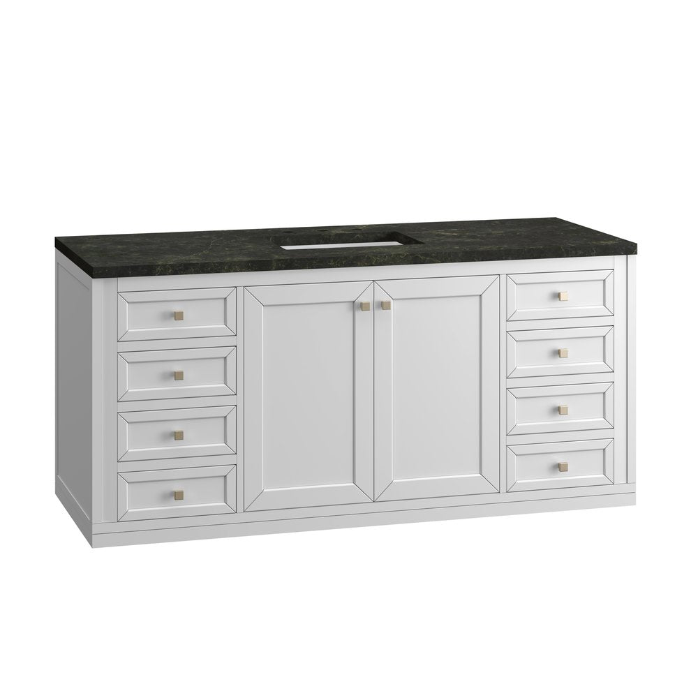 James Martin - Chicago 60" Single Vanity, Glossy White, w/ 3 CM Phantome Eclos Top - 503-V60S-GW-3PHT view 17