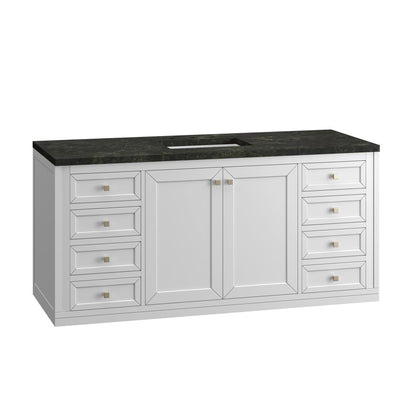 James Martin - Chicago 60" Single Vanity, Glossy White, w/ 3 CM Phantome Eclos Top - 503-V60S-GW-3PHT view 17