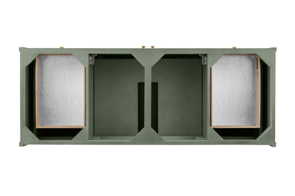 James Martin - Chicago 60" Single Vanity, Smokey Celadon, w/ 3 CM Carrara Marble Top - 503-V60S-SC-3CAR view 7