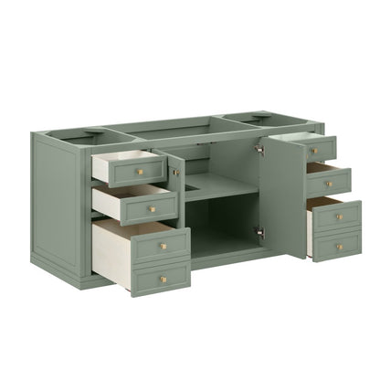 James Martin - Chicago 60" Single Vanity, Smokey Celadon, w/ 3 CM Carrara Marble Top - 503-V60S-SC-3CAR view 11