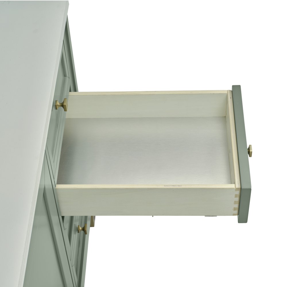 James Martin - Chicago 60" Single Vanity, Smokey Celadon, w/ 3 CM Carrara Marble Top - 503-V60S-SC-3CAR view 18
