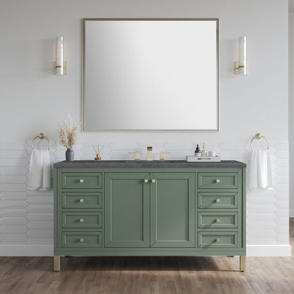 James Martin - Chicago 60" Single Vanity, Smokey Celadon, w/ 3 CM Charcoal Soapstone Silestone® Top - 503-V60S-SC-3CSP view 5