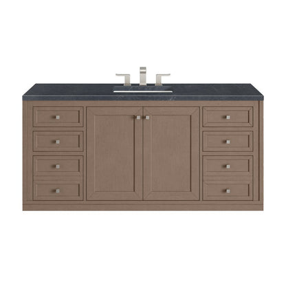 James Martin - Chicago 60" Single Vanity, Walnut Whisper, w/ 3 CM Charcoal Soapstone Silestone® Top - 503-V60S-WLW-3CSP view 3