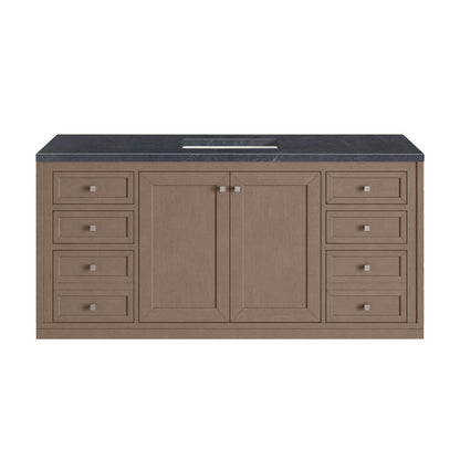 James Martin - Chicago 60" Single Vanity, Walnut Whisper, w/ 3 CM Charcoal Soapstone Silestone® Top - 503-V60S-WLW-3CSP view 4