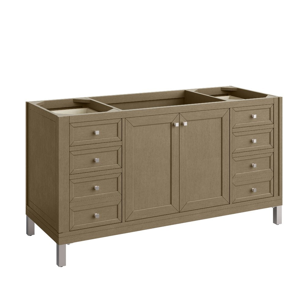 James Martin - Chicago 60" Single Vanity, Walnut Whisper, w/ 3 CM Charcoal Soapstone Silestone® Top - 503-V60S-WLW-3CSP view 5