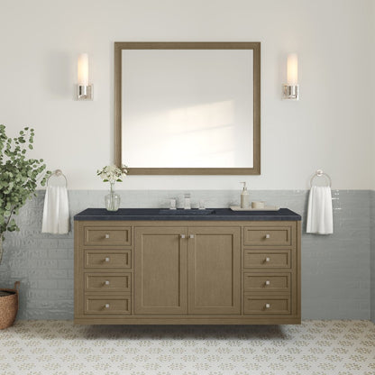James Martin - Chicago 60" Single Vanity, Walnut Whisper, w/ 3 CM Charcoal Soapstone Silestone® Top - 503-V60S-WLW-3CSP view 7