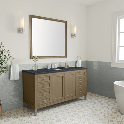 James Martin - Chicago 60" Single Vanity, Walnut Whisper, w/ 3 CM Charcoal Soapstone Silestone® Top - 503-V60S-WLW-3CSP view 8