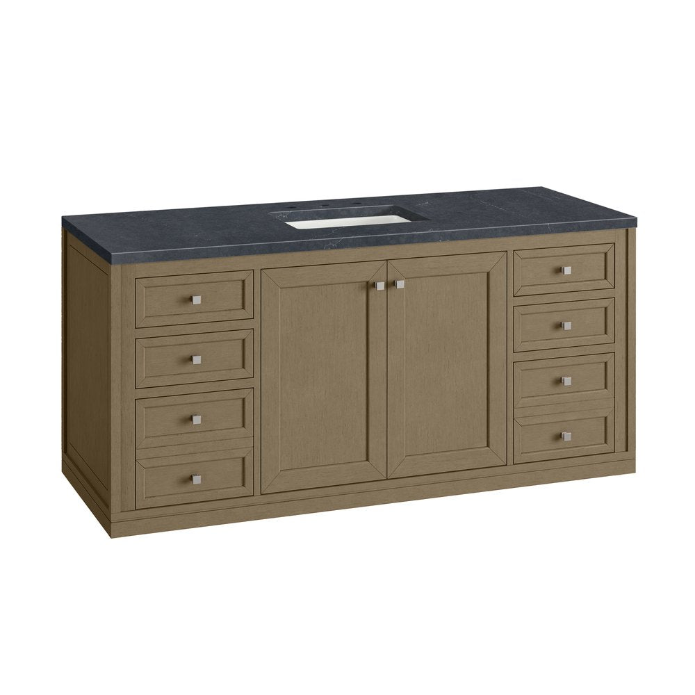 James Martin - Chicago 60" Single Vanity, Walnut Whisper, w/ 3 CM Charcoal Soapstone Silestone® Top - 503-V60S-WLW-3CSP view 18