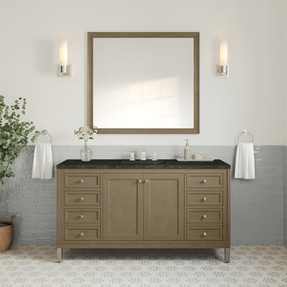 James Martin - Chicago 60" Single Vanity, Walnut Whisper, w/ 3 CM Phantome Eclos Top - 503-V60S-WLW-3PHT view 4