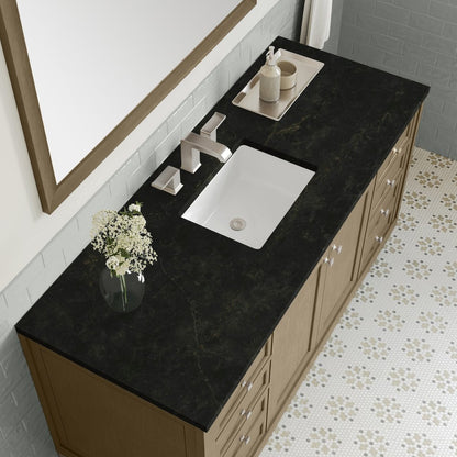 James Martin - Chicago 60" Single Vanity, Walnut Whisper, w/ 3 CM Phantome Eclos Top - 503-V60S-WLW-3PHT view 12