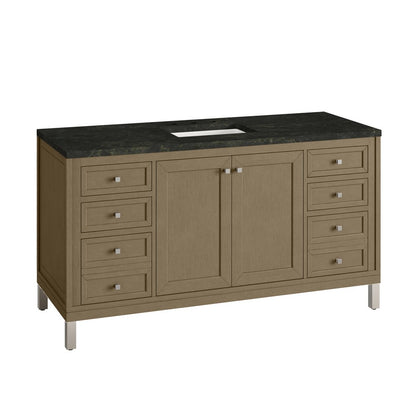 James Martin - Chicago 60" Single Vanity, Walnut Whisper, w/ 3 CM Phantome Eclos Top - 503-V60S-WLW-3PHT view 15