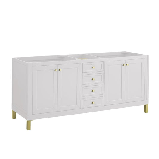 James Martin - Chicago 72" Double Vanity, Glossy White - 503-V72-GW view 1
