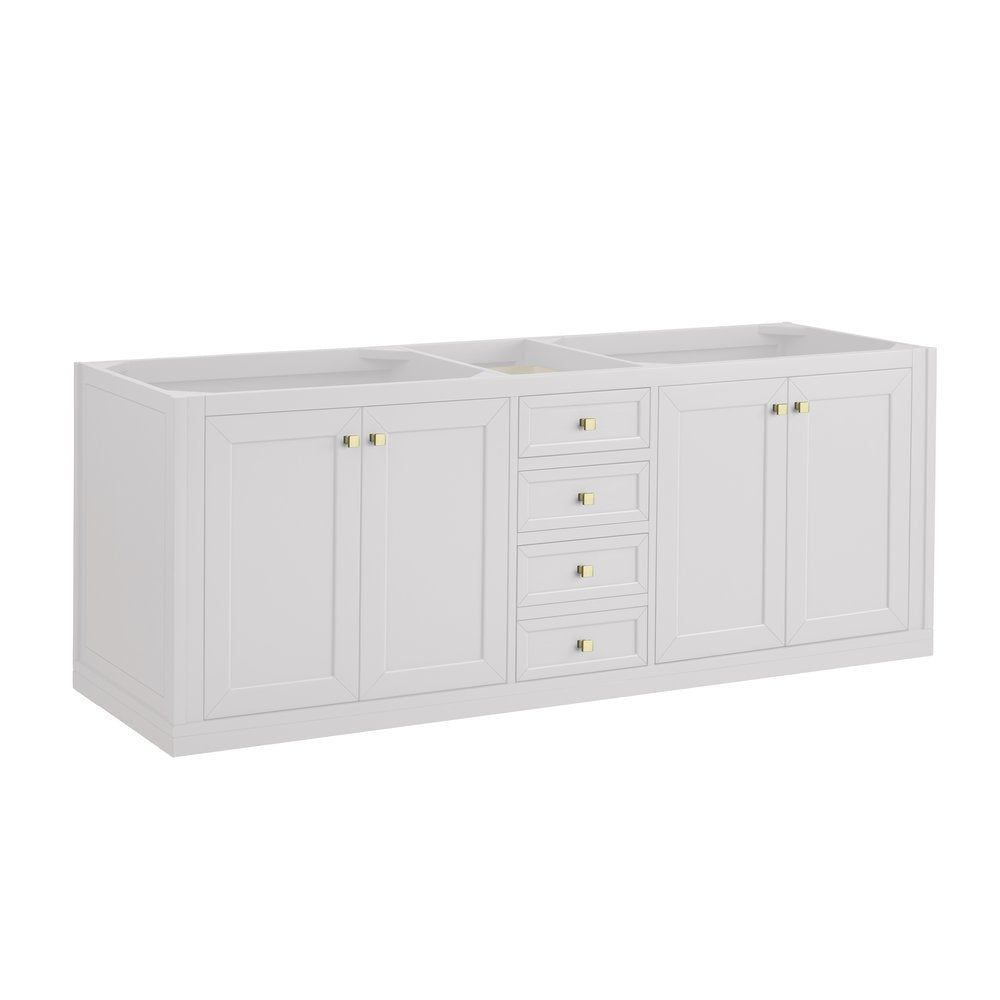 James Martin - Chicago 72" Double Vanity, Glossy White - 503-V72-GW view 2