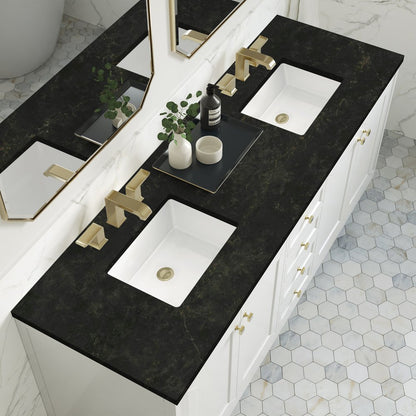 James Martin - Chicago 72" Double Vanity, Glossy White, w/ 3 CM Phantome Eclos Top - 503-V72-GW-3PHT view 11