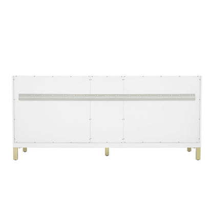 James Martin - Chicago 72" Double Vanity, Glossy White, w/ 3 CM Phantome Eclos Top - 503-V72-GW-3PHT view 14