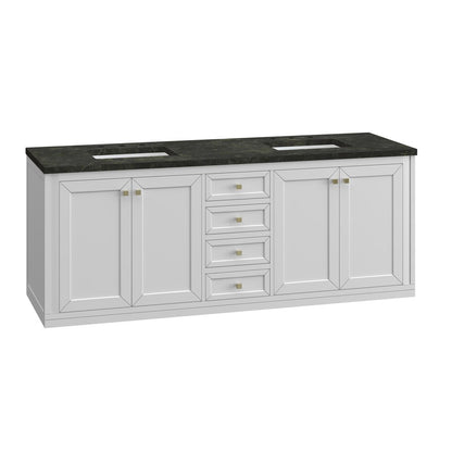 James Martin - Chicago 72" Double Vanity, Glossy White, w/ 3 CM Phantome Eclos Top - 503-V72-GW-3PHT view 17