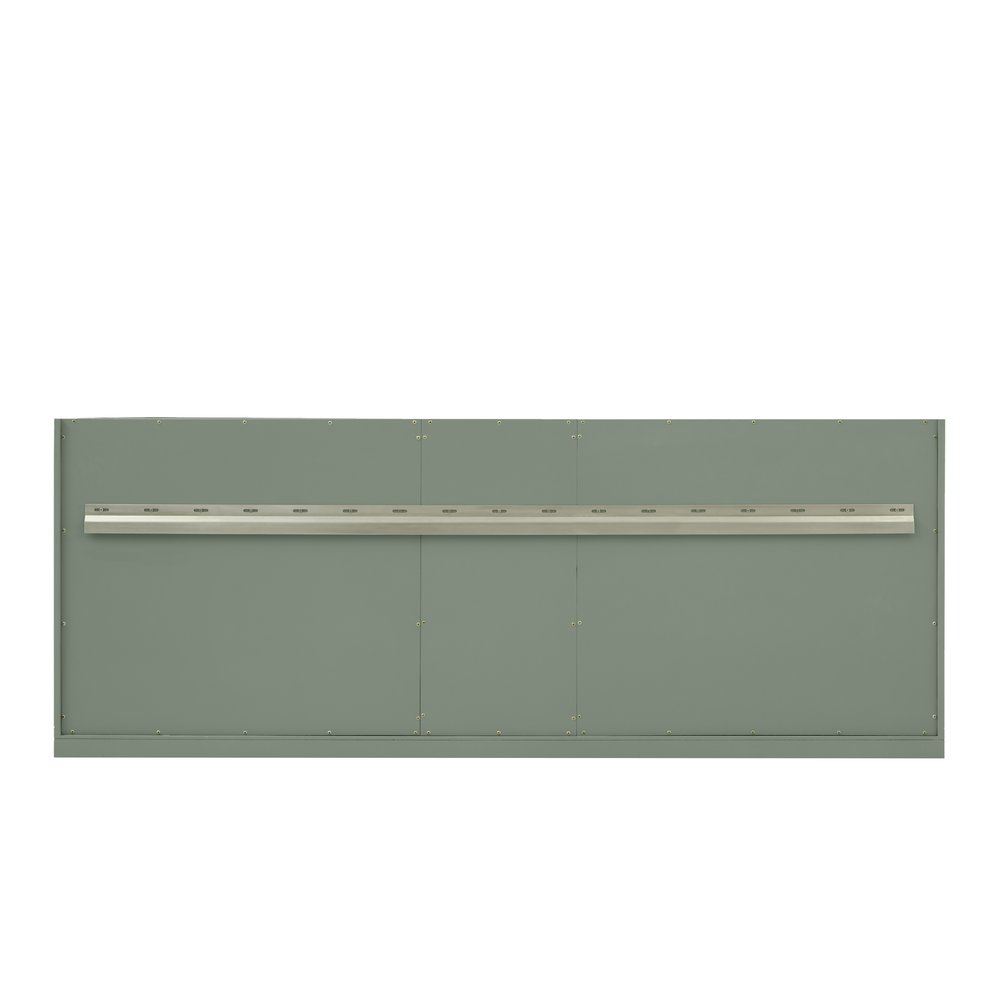 James Martin - Chicago 72" Double Vanity, Smokey Celadon, w/ 3 CM Charcoal Soapstone Silestone® Top - 503-V72-SC-3CSP view 11
