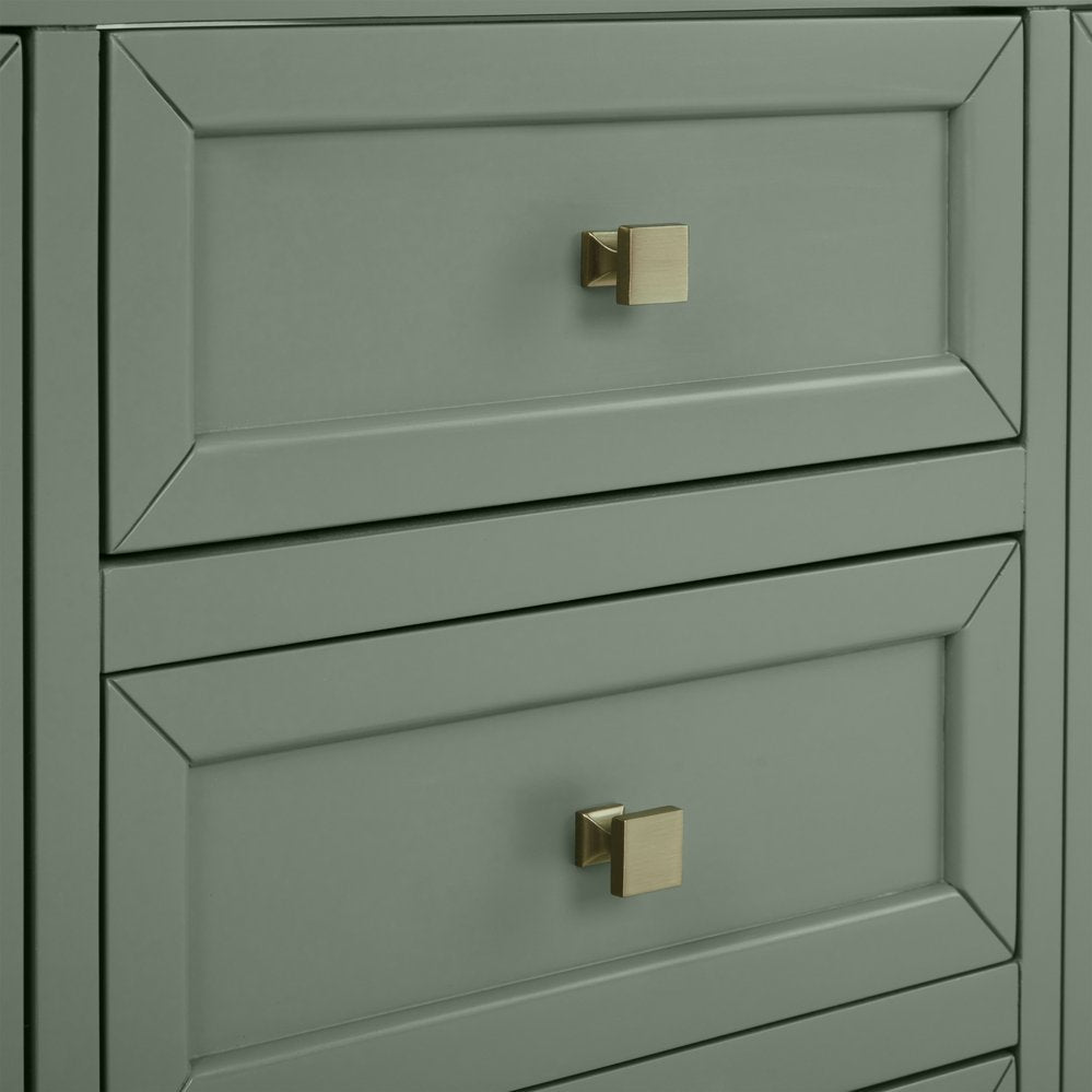 James Martin - Chicago 72" Double Vanity, Smokey Celadon, w/ 3 CM Eternal Jasmine Pearl Silestone® Top - 503-V72-SC-3EJP view 12