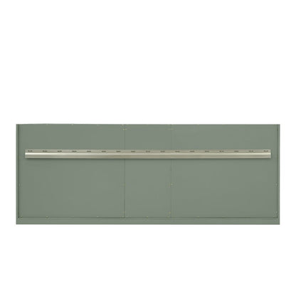 James Martin - Chicago 72" Double Vanity, Smokey Celadon, w/ 3 CM Victorian Silver Silestone® Top - 503-V72-SC-3VSL view 10