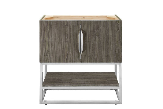 James Martin - Columbia 31.5" Single Vanity Cabinet, Ash Gray, Brushed Nickel - 883-V31.5-AG-BN view 1