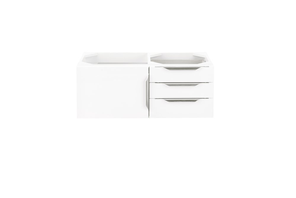 James Martin - Columbia 36" Single Vanity Cabinet, Glossy White, No Hardware - 983-V36-GW view 1