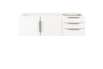 James Martin - Columbia 48" Single Vanity Cabinet, Glossy White, No Hardware - 983-V48-GW view 1