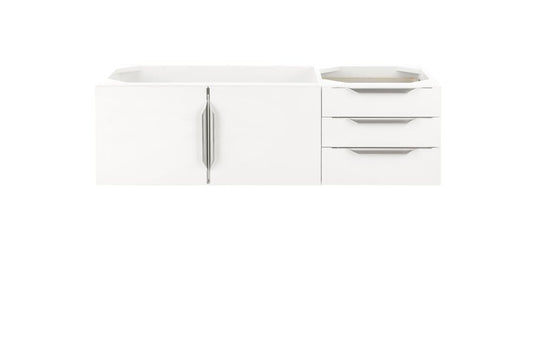 James Martin - Columbia 48" Single Vanity Cabinet, Glossy White, No Hardware - 983-V48-GW view 1