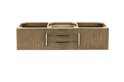 James Martin - Columbia 59" Double Vanity Cabinet, Latte Oak, No Hardware - 983-V59D-LTO view 1