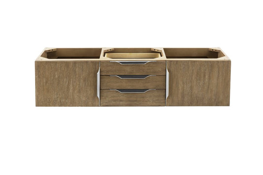 James Martin - Columbia 59" Double Vanity Cabinet, Latte Oak, No Hardware - 983-V59D-LTO view 1