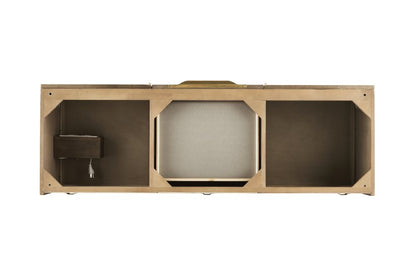 James Martin - Columbia 59" Double Vanity Cabinet, Latte Oak, Radiant Gold - 983-V59D-LTO-RG view 2