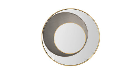 James Martin - Cosmos 35.4" Mirror, Radiant Gold and Onyx - 903-M35.4-RG-OX view 1