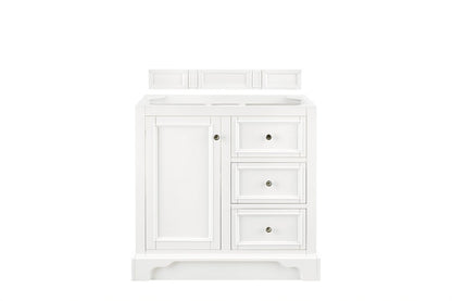 James Martin - De Soto 36" Single Vanity Cabinet, Bright White - 825-V36-BW view 1