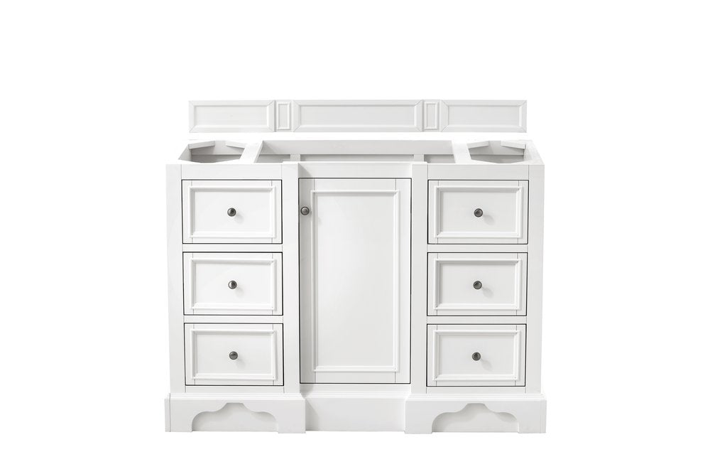 James Martin - De Soto 48" Single Vanity Cabinet, Bright White - 825-V48-BW view 1