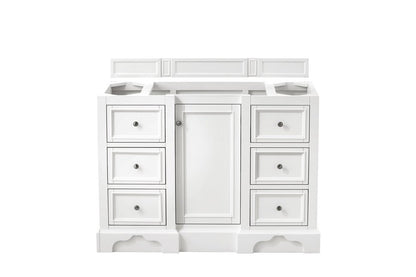 James Martin - De Soto 48" Single Vanity Cabinet, Bright White - 825-V48-BW view 1