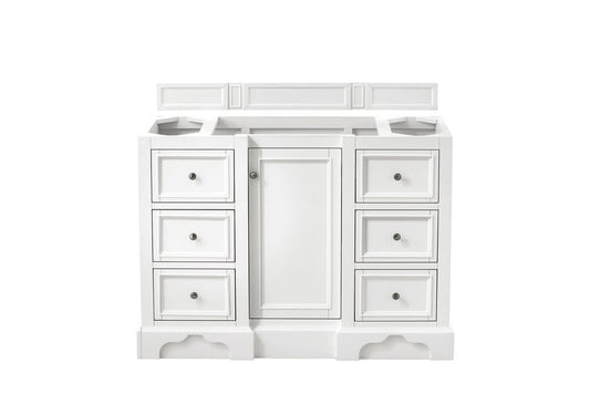 James Martin - De Soto 48" Single Vanity Cabinet, Bright White - 825-V48-BW view 2