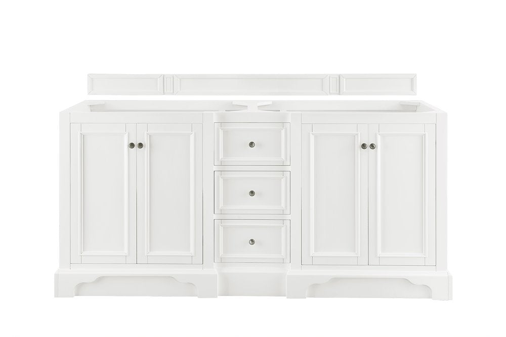 James Martin - De Soto 72" Double Vanity Cabinet, Bright White - 825-V72-BW view 1