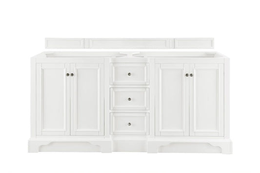 James Martin - De Soto 72" Double Vanity Cabinet, Bright White - 825-V72-BW view 1