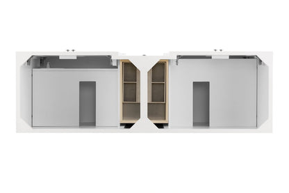 James Martin - De Soto 72" Double Vanity Cabinet, Bright White - 825-V72-BW view 2