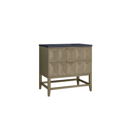 James Martin - Emmeline 36" Single Vanity, Pebble Oak w/ 3 CM Charcoal Soapstone Top - D100-V36-PBO-3CSP view 6