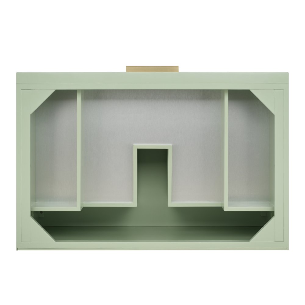 James Martin - Emmeline 36" Single Vanity, Pistachio w/ 3 CM Charcoal Soapstone Top - D100-V36-PST-3CSP view 6