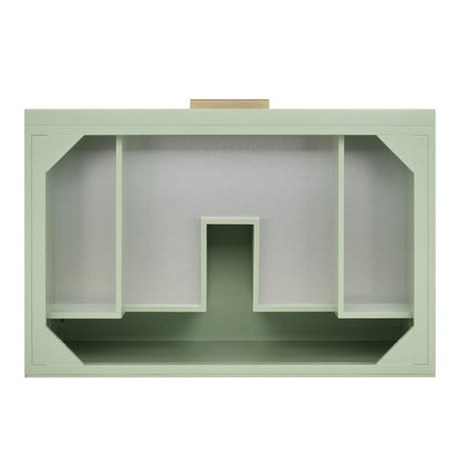 James Martin - Emmeline 36" Single Vanity, Pistachio w/ 3 CM Charcoal Soapstone Top - D100-V36-PST-3CSP view 6